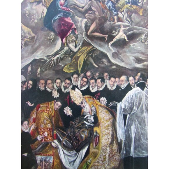 Vintage El Greco Print Burial of Count Orgaz 52845 - Picture 1 of 5